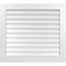Ekena Millwork Vertical Surface Mount PVC Gable Vent: Non-Functional, w/3-1/2"W x 1"H, Standard Frame, 38"W x 34"H GVPVE38X3401SN - alternate 1